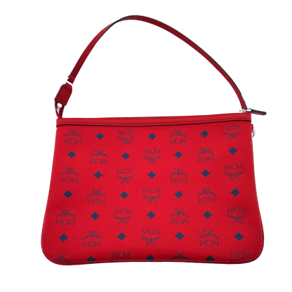 MCM Liz Wendeshopper Large rot mit großer abnehmbarer Pouch 2025 / ungetragen MCM