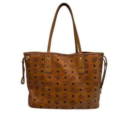 MCM Liz Wendeshopper Visetos Medium Cognac / sehr gut - Echtheitscheck