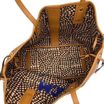 MCM Liz Wendeshopper Visetos Medium Cognac / sehr gut - Echtheitscheck