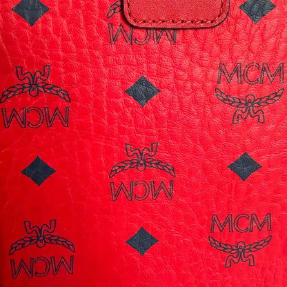MCM Liz Wendeshopper rot mit großer abnehmbare Pouch / neuwertig MCM