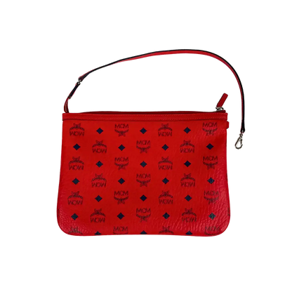 MCM Liz Wendeshopper rot mit großer abnehmbare Pouch / neuwertig MCM