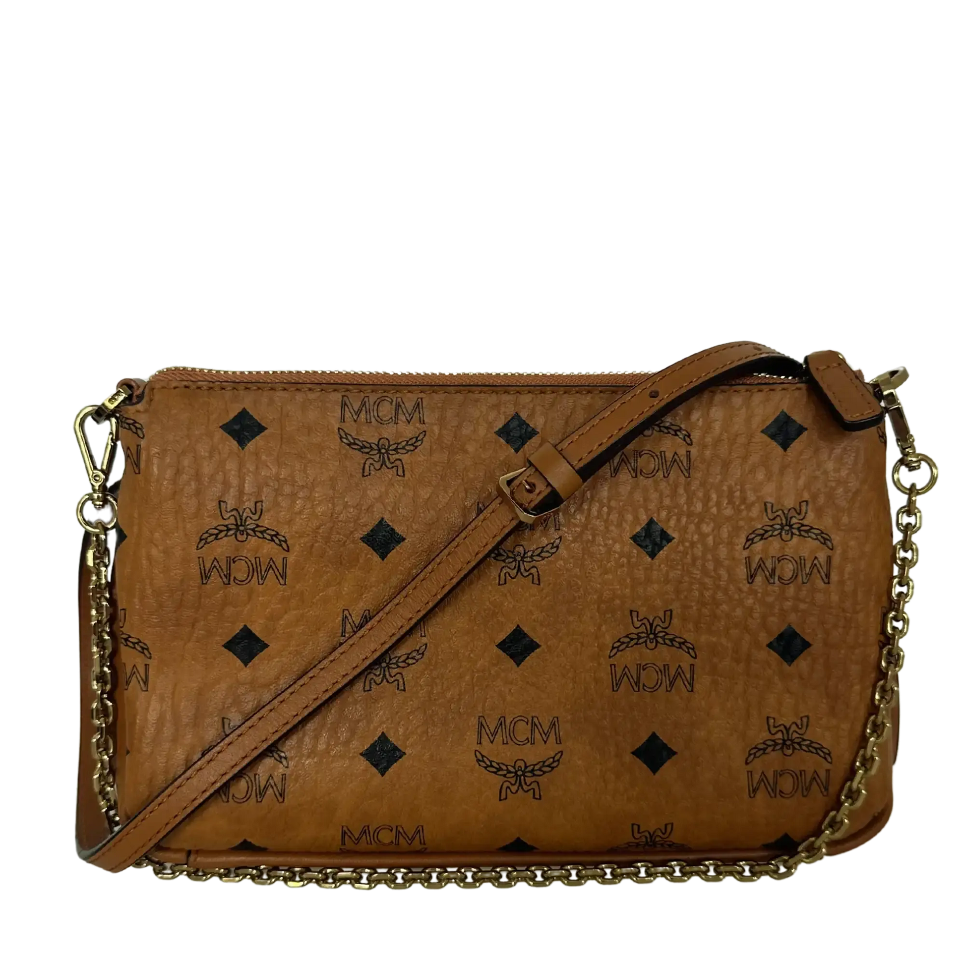 MCM Millie Crossboy Bag Visetos Cognac  / neuwertig MCM