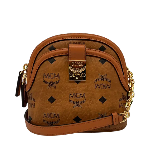 MCM Mini Tasche Anna Visetos Cognac / wie neu - Echtheitscheck