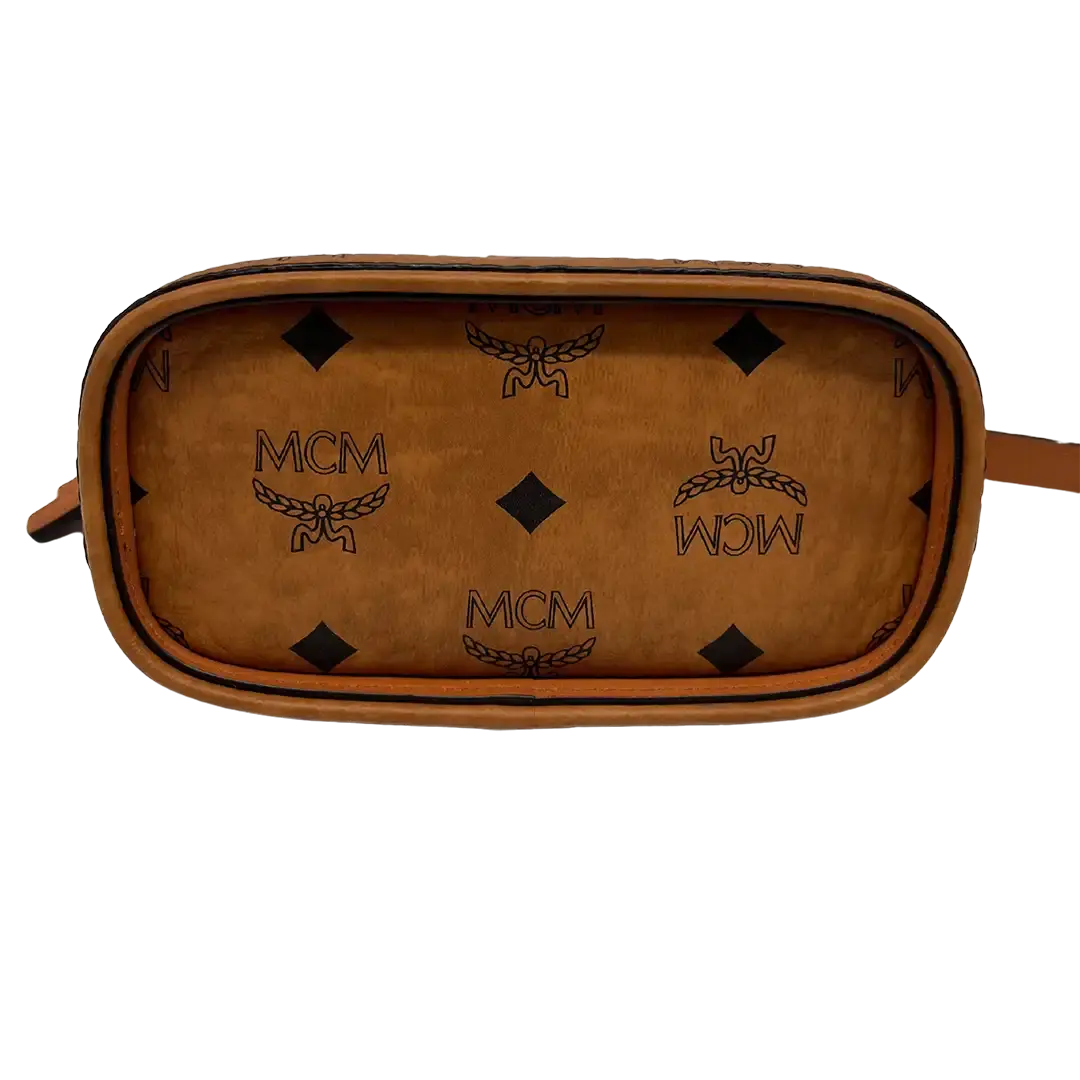 MCM Mini Tasche Anna Visetos Cognac / wie neu - Echtheitscheck