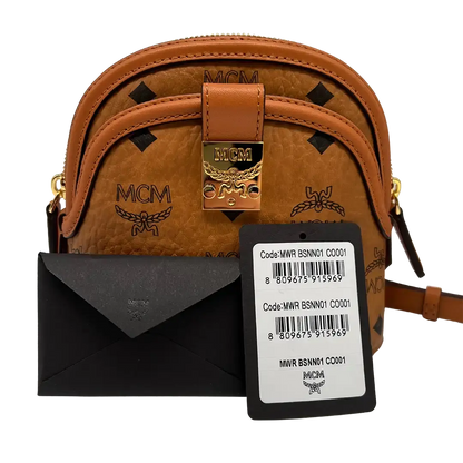 MCM Mini Tasche Anna Visetos Cognac / wie neu - Echtheitscheck