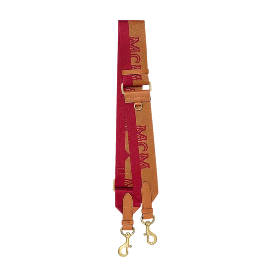 MCM Schulterriemen rot braun 5cm breit / neuwertig MCM