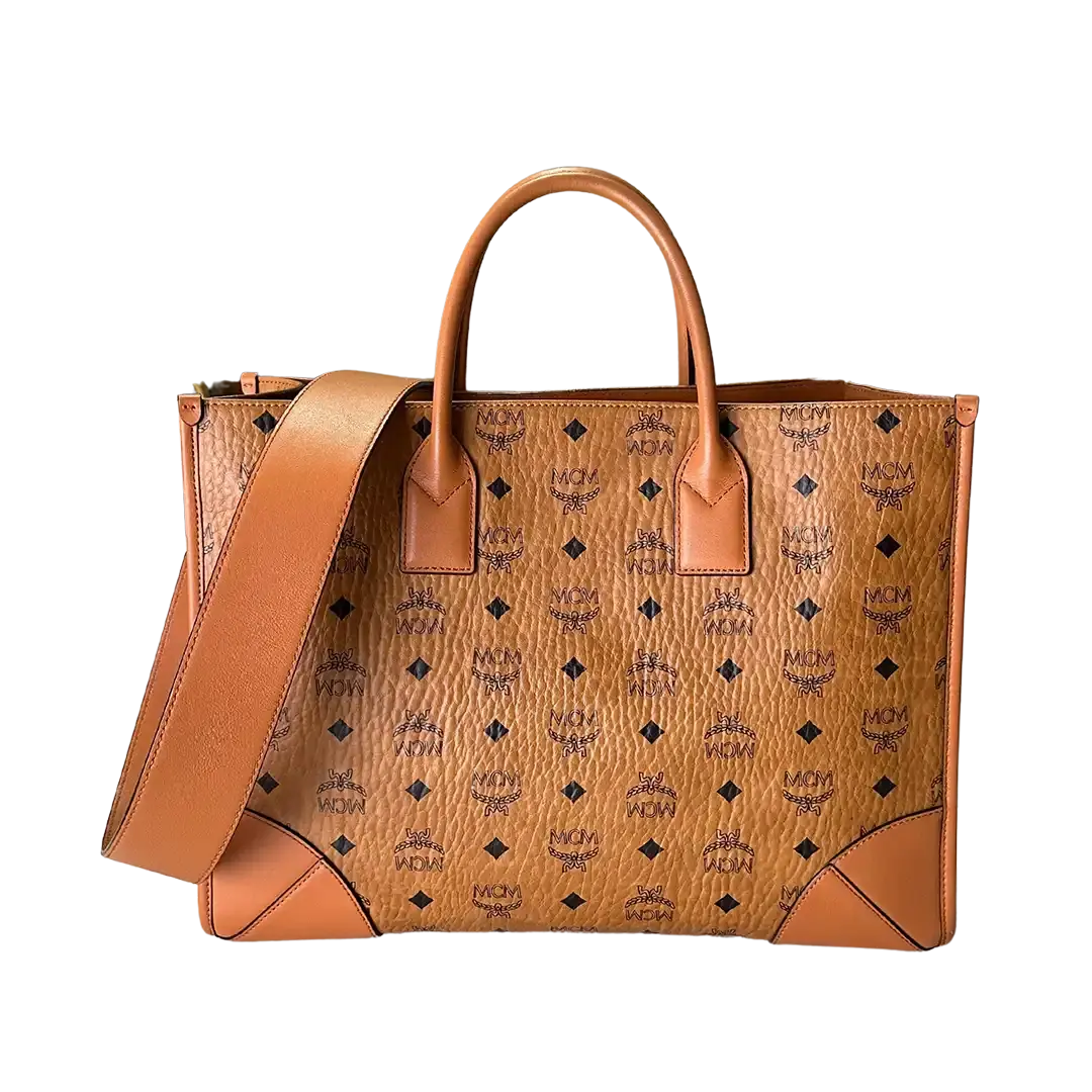 MCM Shopper München Large mit Pouch / sehr gut MCM