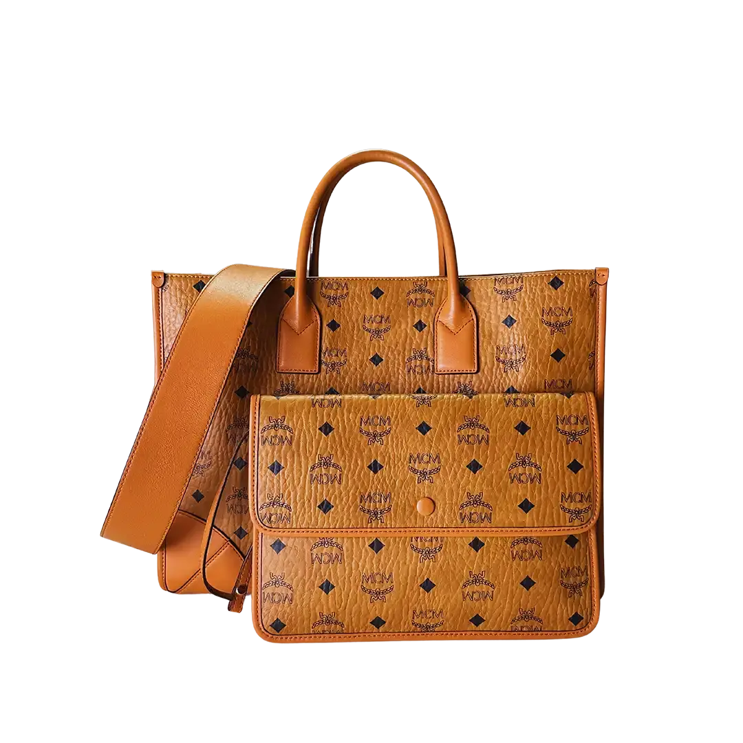 MCM Shopper München Large mit Pouch / sehr gut MCM