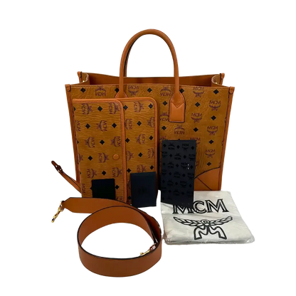 MCM Shopper München Large mit Pouch / sehr gut MCM