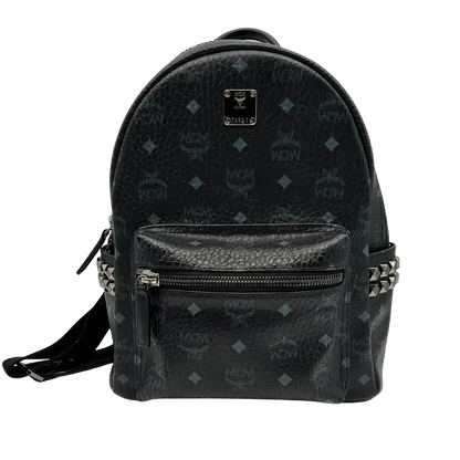 MCM Stark Small Rucksack Monogram schwarz / sehr gut MCM