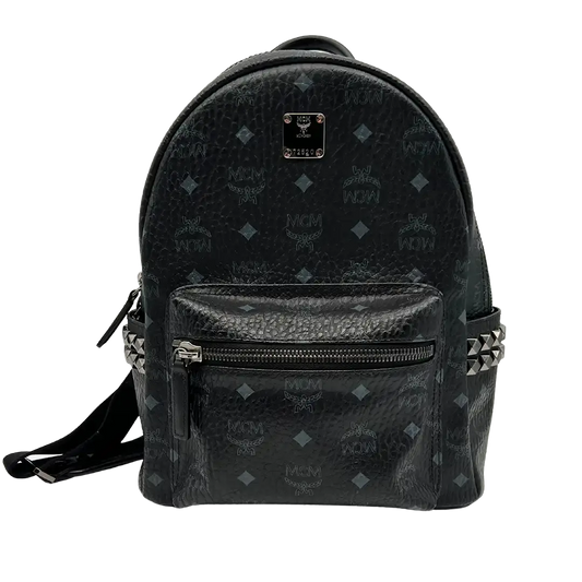 MCM Stark Small Rucksack Monogram schwarz / sehr gut MCM