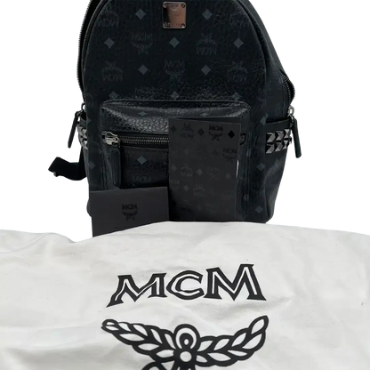 MCM Stark Small Rucksack Monogram schwarz / sehr gut MCM