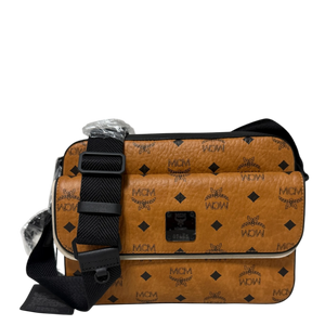 MCM Aren Umhängetasche Cognac Unisex