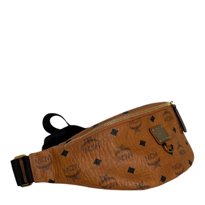 MCM Fursten Belt Bag Small Visetos Cognac MCM