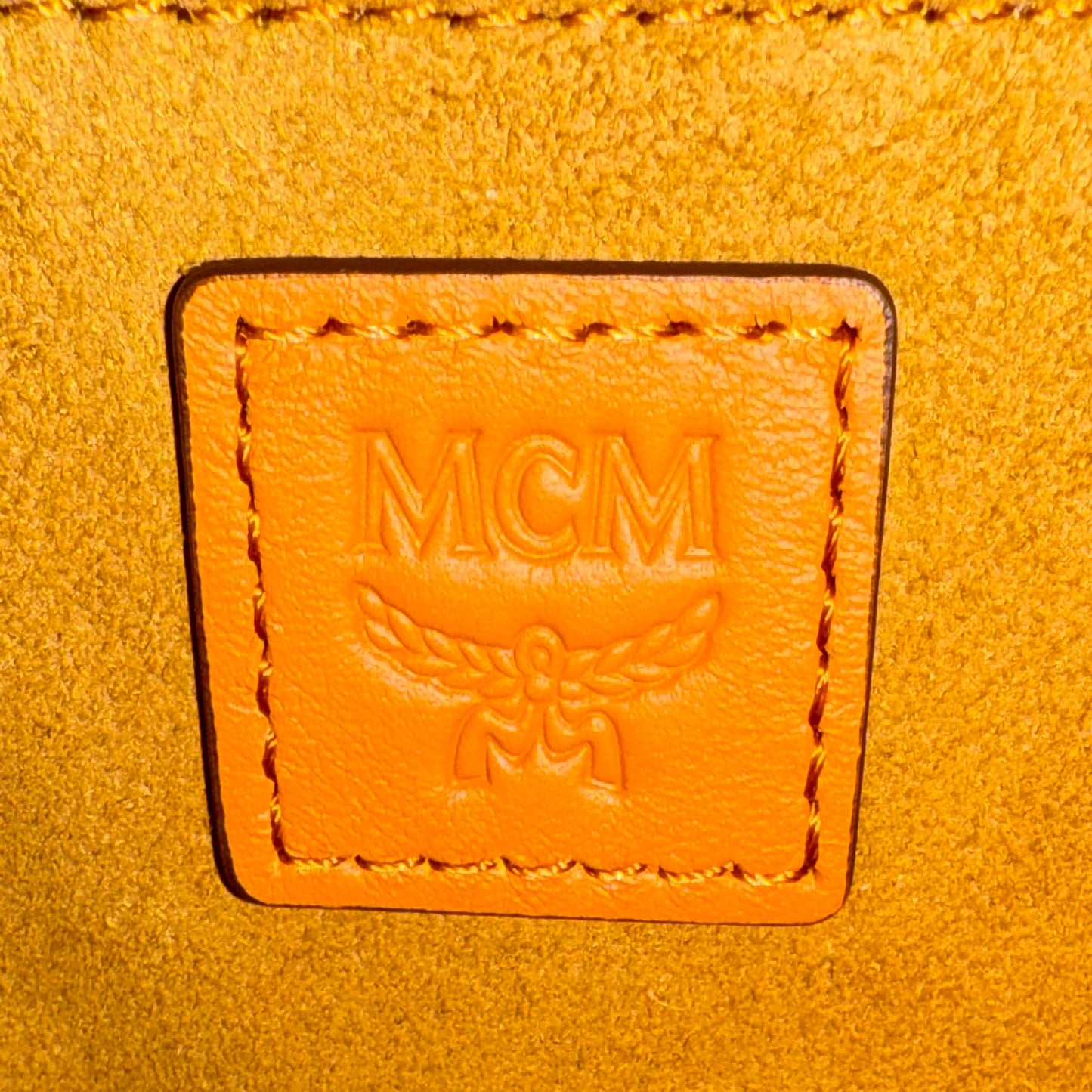 MCM Aren Rucksack mit Kordelzug in Visetos Braun / neuwertig MCM