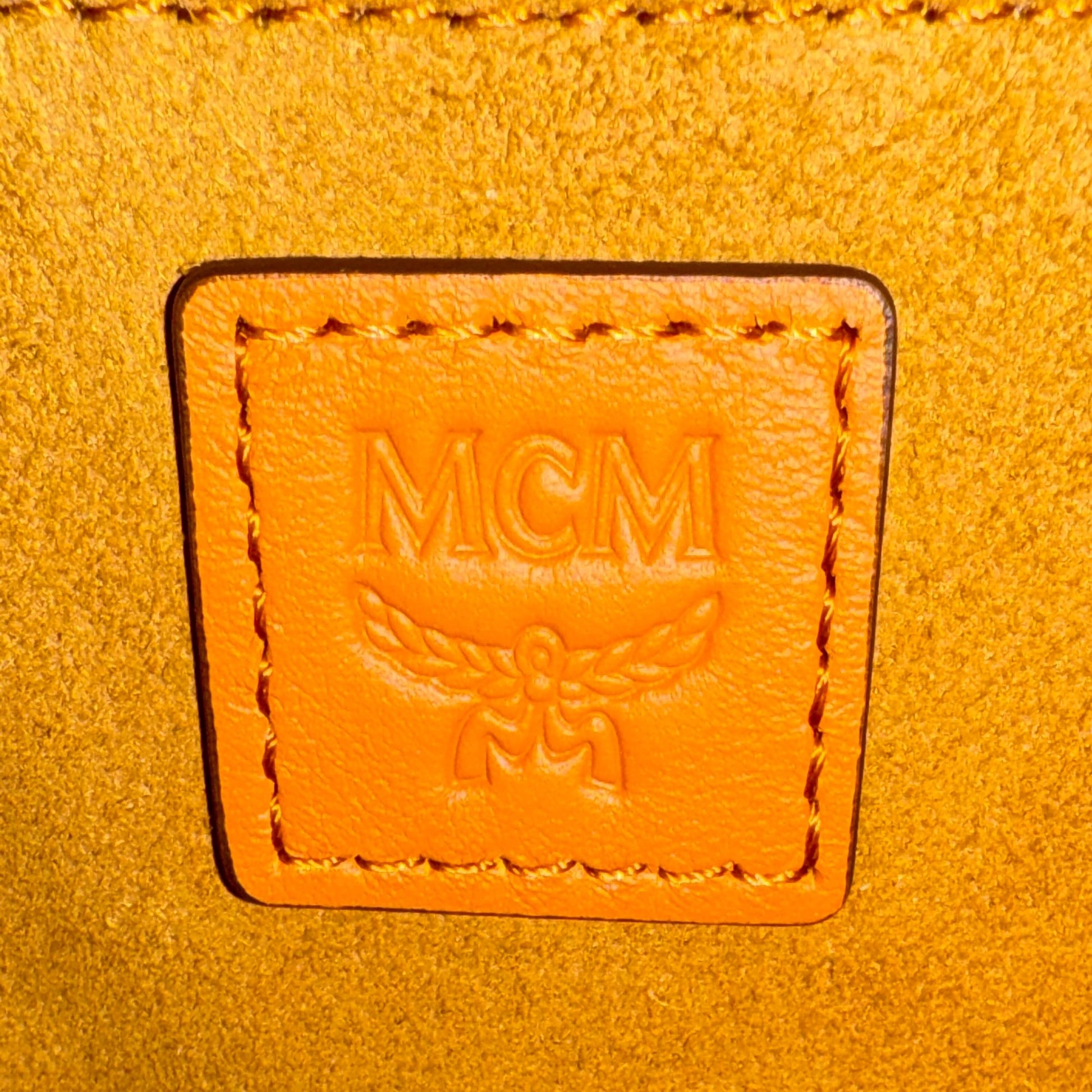 MCM Aren Rucksack mit Kordelzug in Visetos Braun / neuwertig MCM
