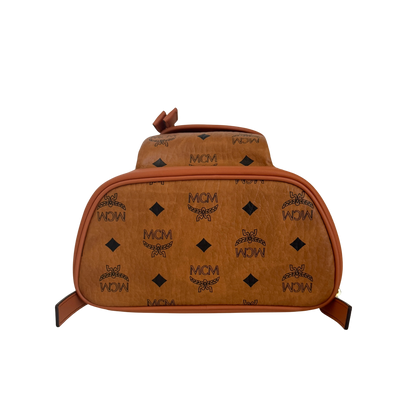 MCM Aren Rucksack mit Kordelzug in Visetos Braun / neuwertig MCM