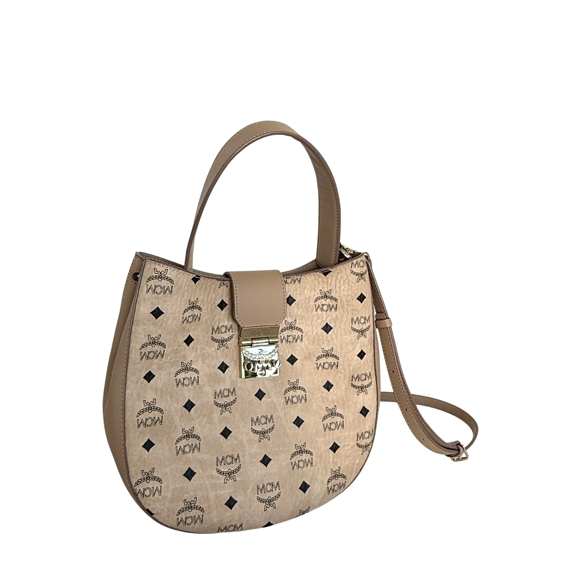 MCM Visetos Hobo Bag Beige / neuwertig Valentino