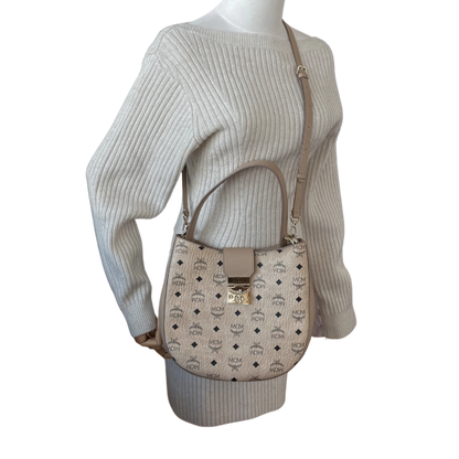 MCM Visetos Hobo Bag Beige / neuwertig Valentino