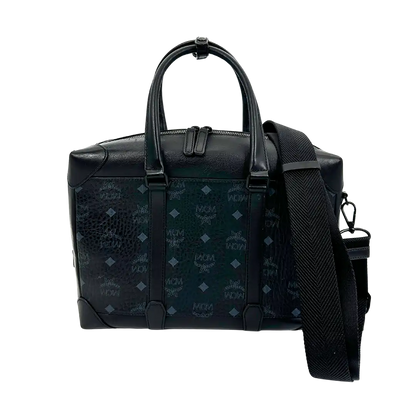 MCM Laptop Tasche schwarz Canvas / gut MCM