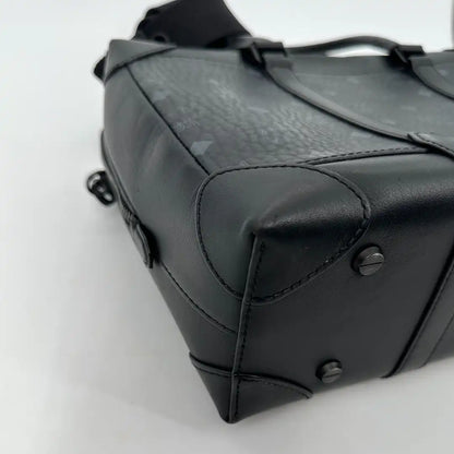 MCM Laptop Tasche schwarz Canvas / gut MCM