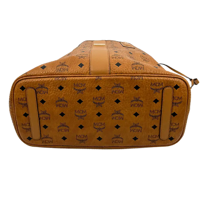 MCM Liz Wendeshopper Visetos Medium Cognac / gut MCM