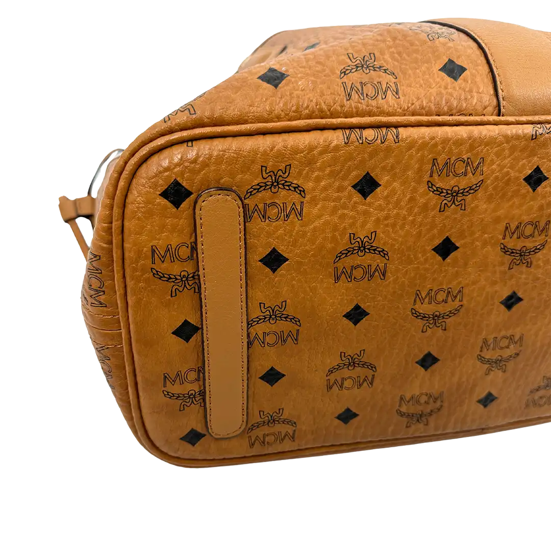 MCM Liz Wendeshopper Visetos Medium Cognac / gut MCM