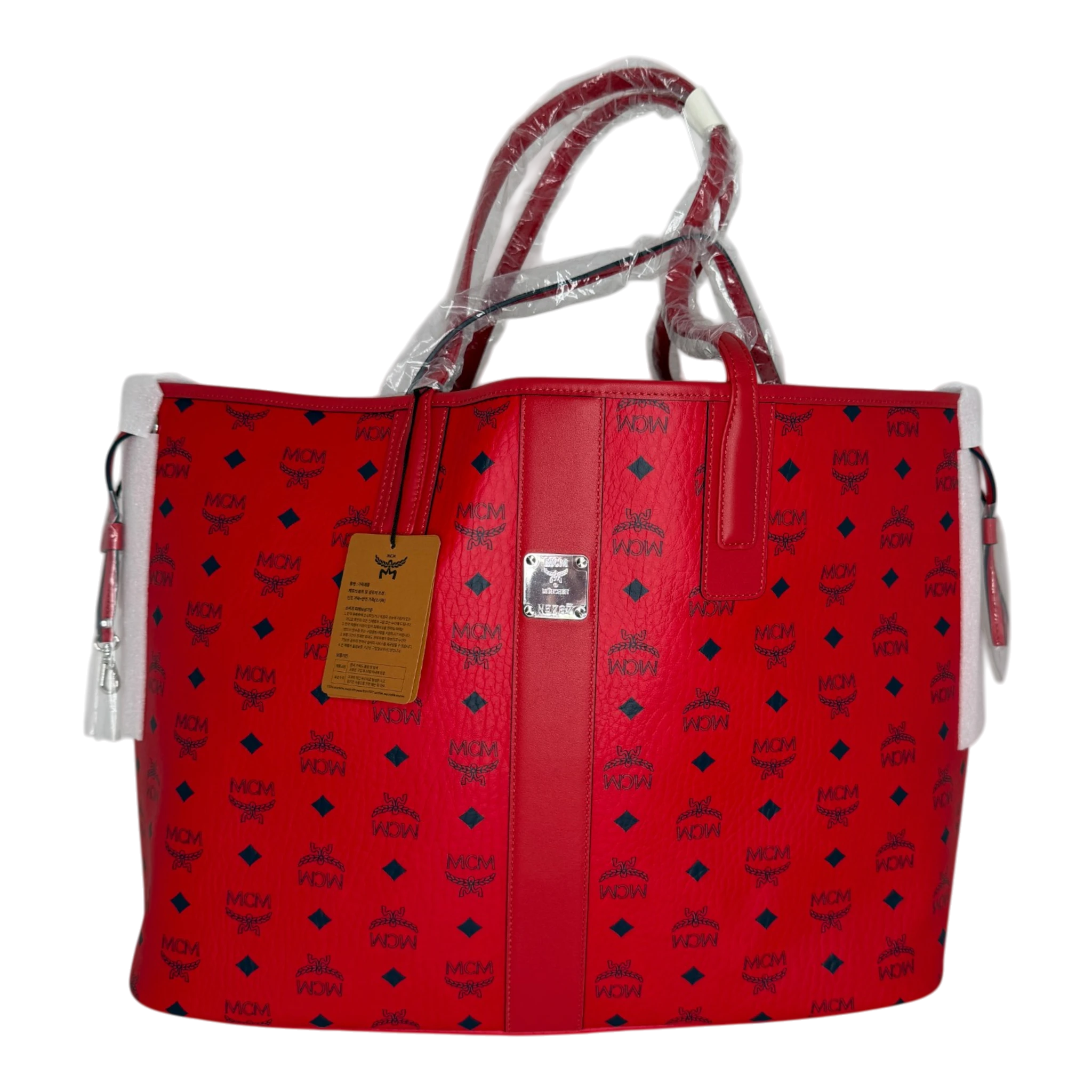 MCM Liz Wendeshopper Large rot mit Pouch / neuwertig MCM