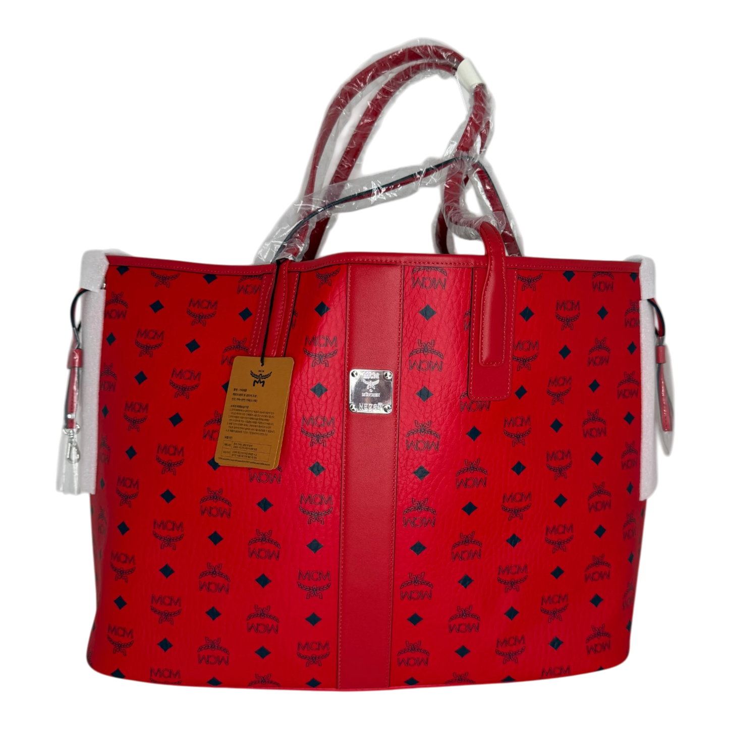 MCM Liz Wendeshopper Large rot mit Pouch / neuwertig MCM