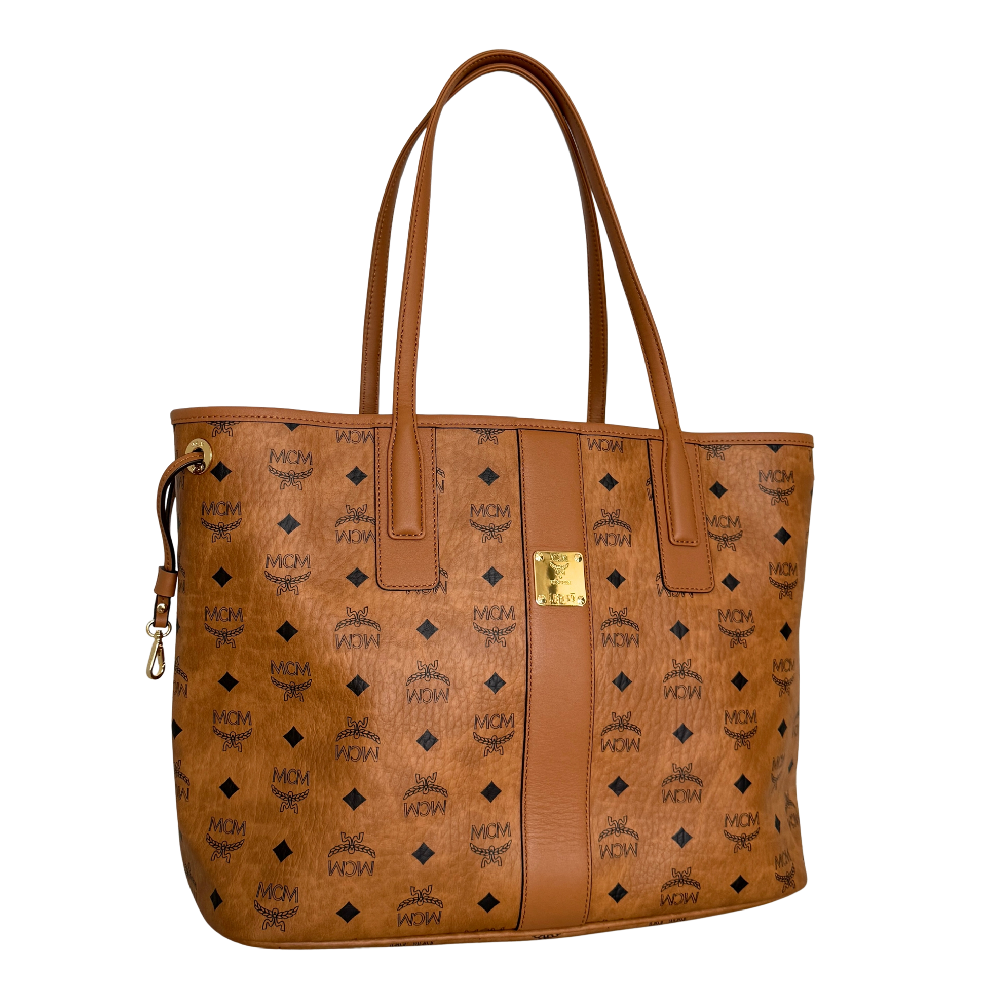 MCM Liz Wendeshopper in Visetos Medium Cognac / neuwertig MCM