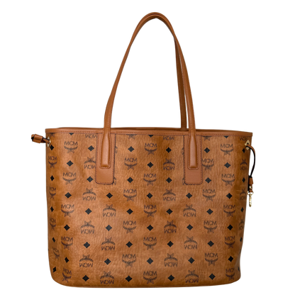 MCM Liz Wendeshopper in Visetos Medium Cognac / neuwertig MCM