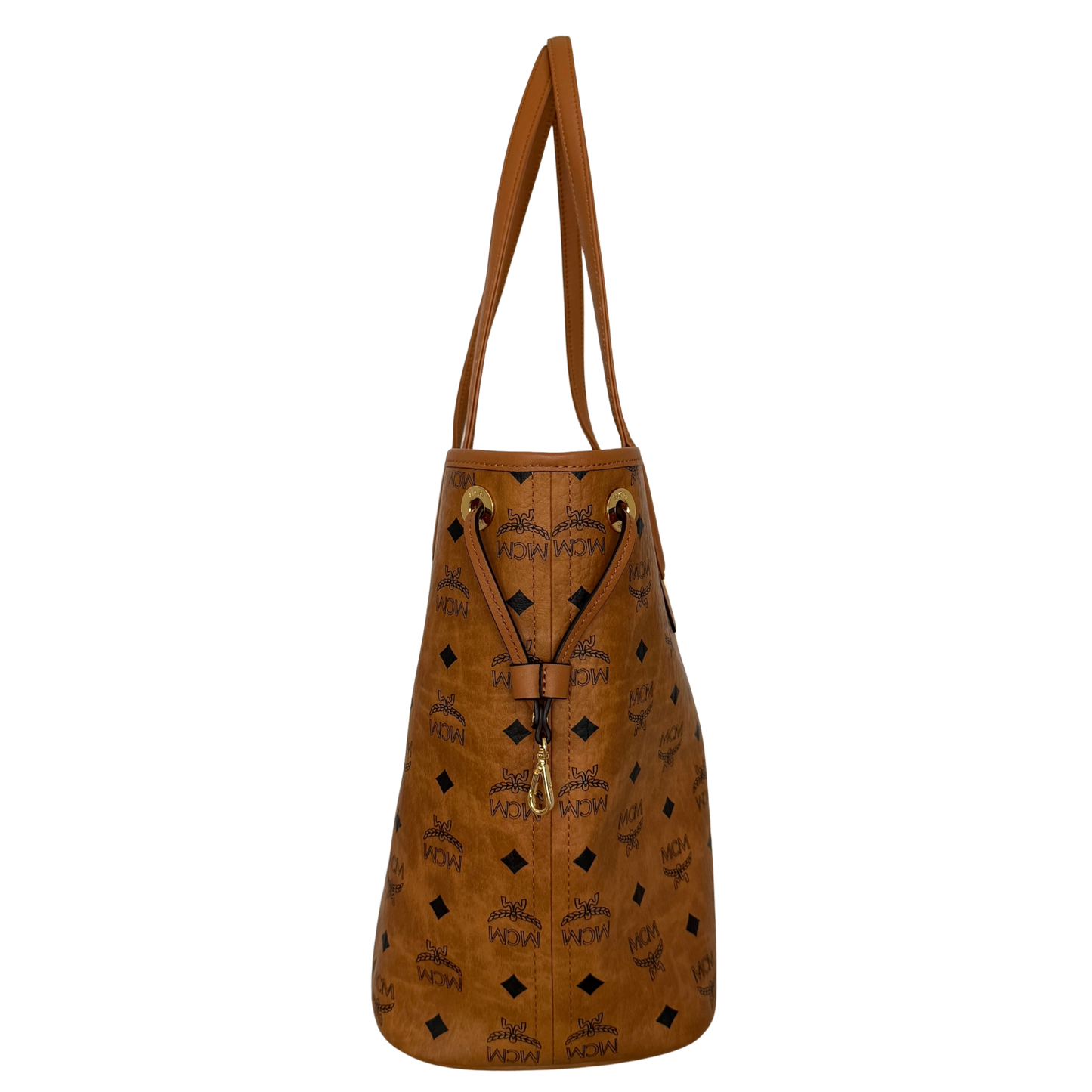 MCM Liz Wendeshopper in Visetos Medium Cognac / neuwertig MCM