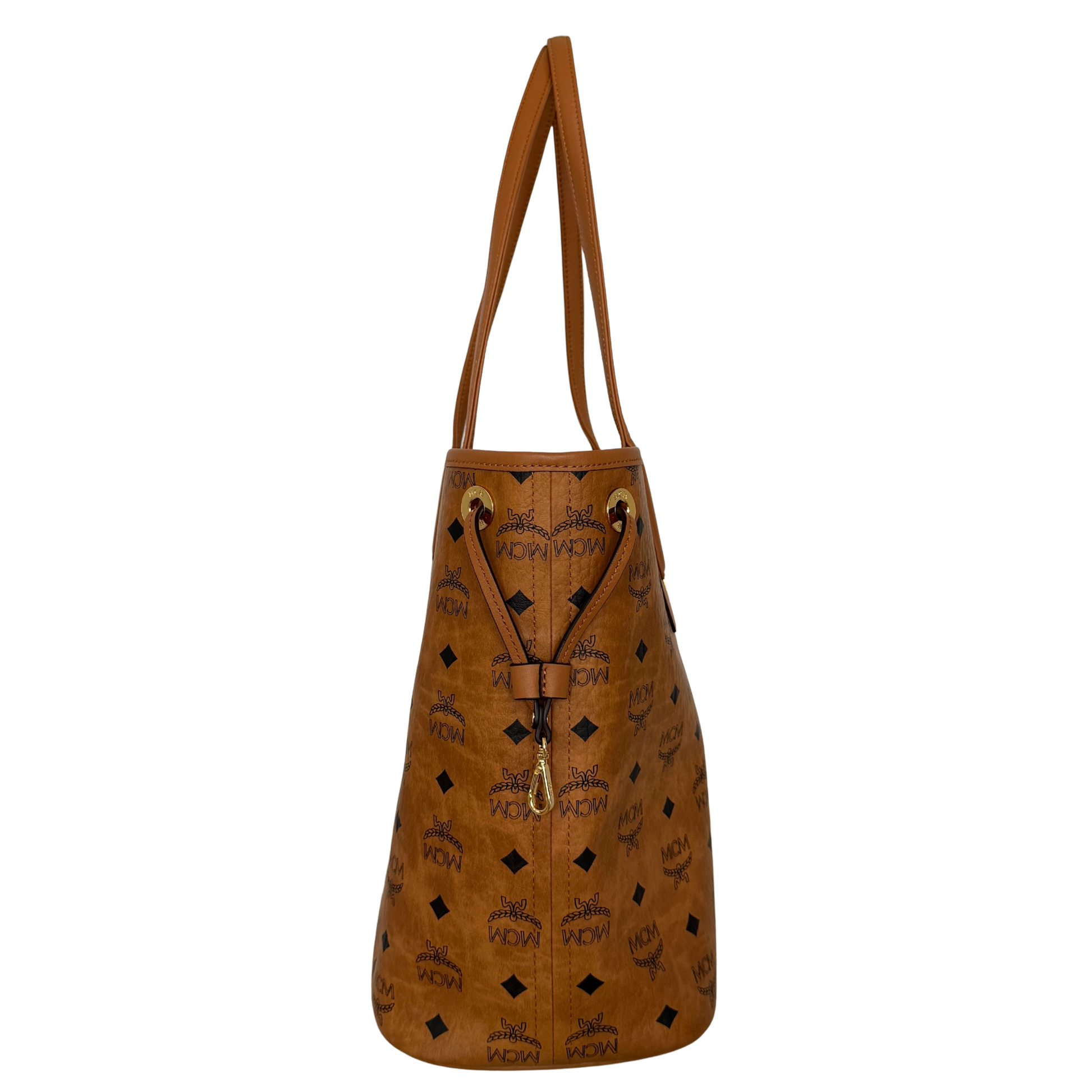 MCM Liz Wendeshopper in Visetos Medium Cognac / neuwertig MCM