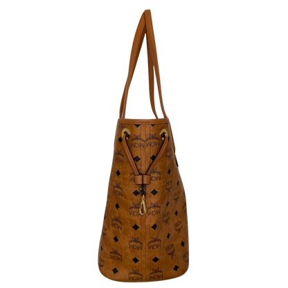 MCM Liz Wendeshopper in Visetos Medium Cognac / neuwertig MCM