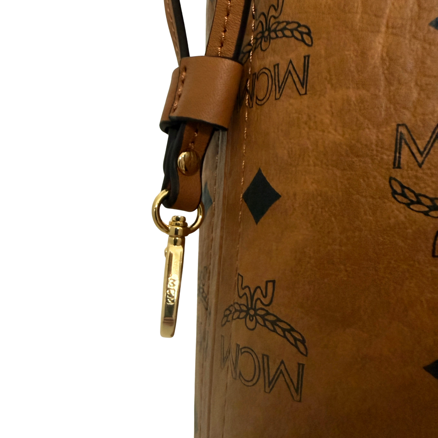 MCM Liz Wendeshopper in Visetos Medium Cognac / neuwertig MCM