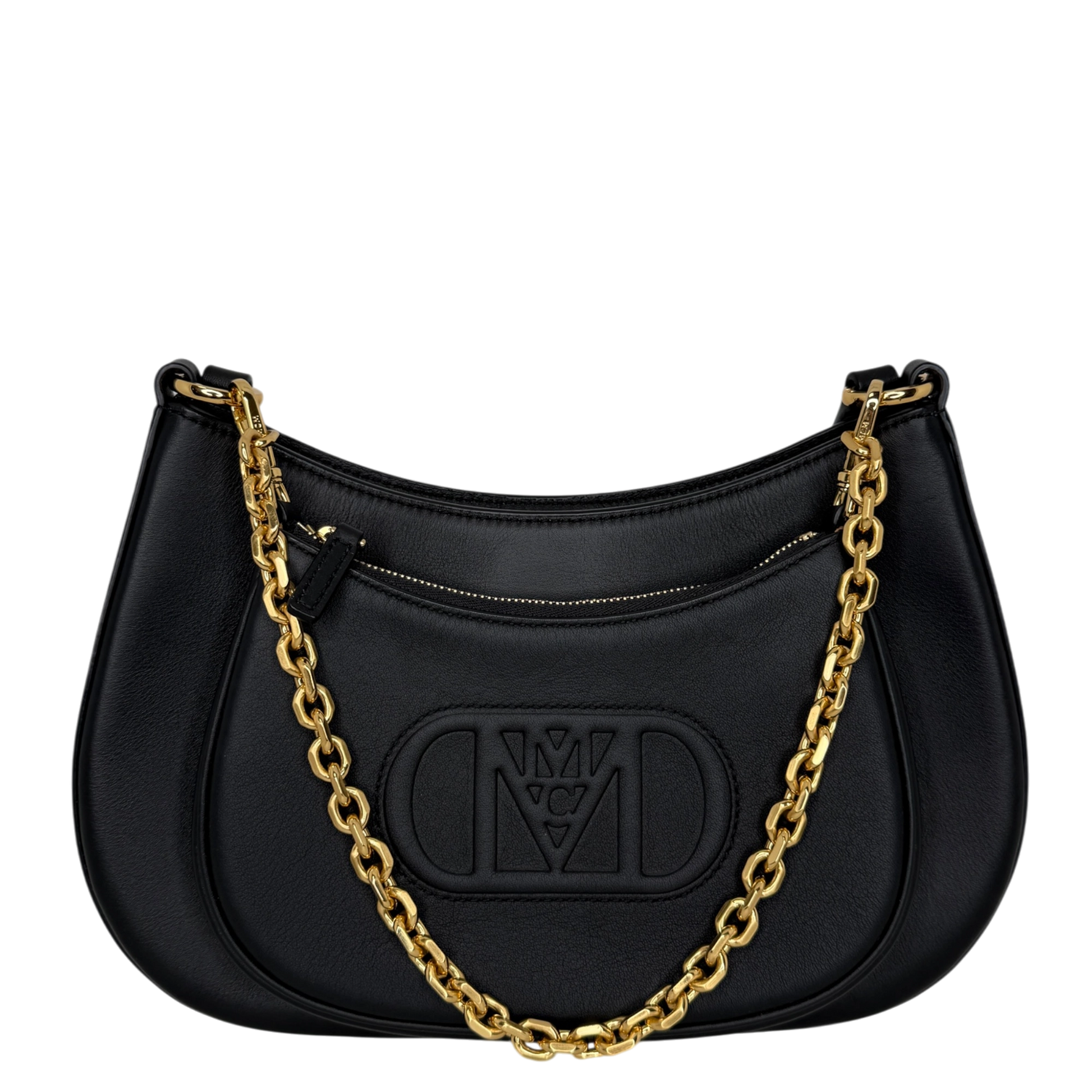 MCM Mode Travia mittelgroße Schultertasche Leder schwarz / neuwertig Louis Vuitton