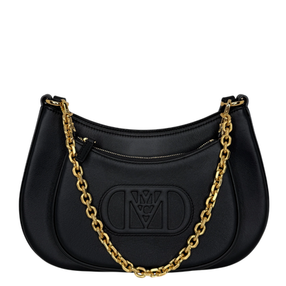 MCM Mode Travia mittelgroße Schultertasche Leder schwarz / neuwertig Louis Vuitton