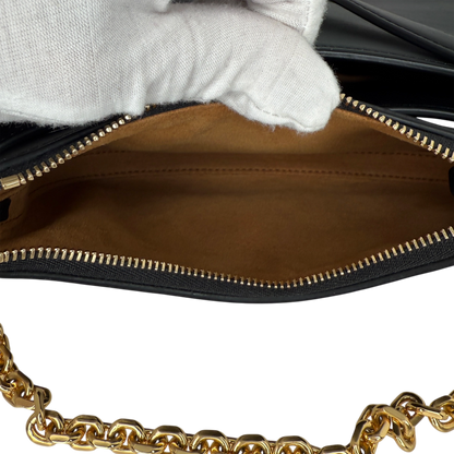MCM Mode Travia mittelgroße Schultertasche Leder schwarz / neuwertig Louis Vuitton