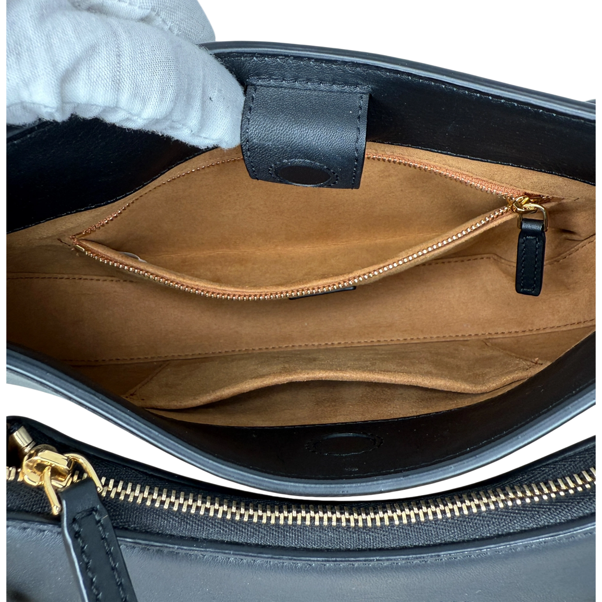 MCM Mode Travia mittelgroße Schultertasche Leder schwarz / neuwertig Louis Vuitton