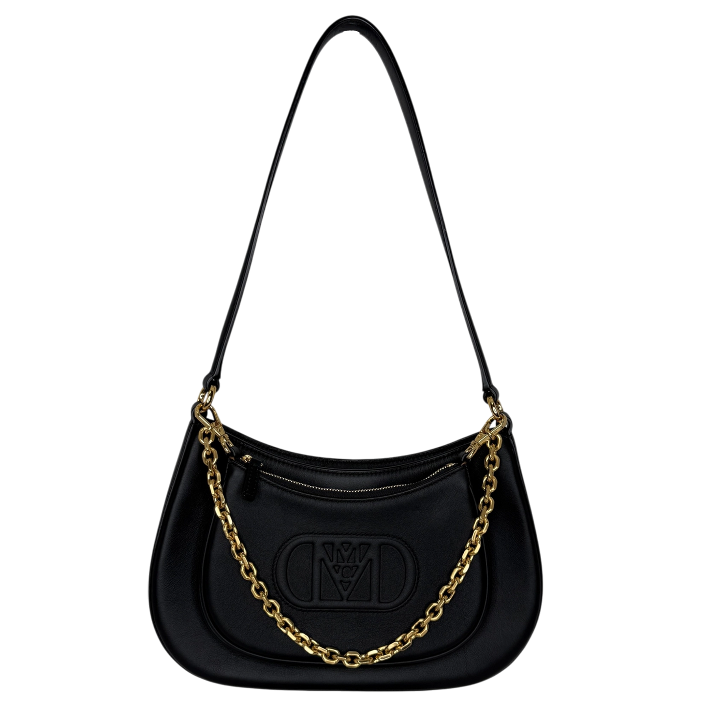 MCM Mode Travia mittelgroße Schultertasche Leder schwarz / neuwertig Louis Vuitton