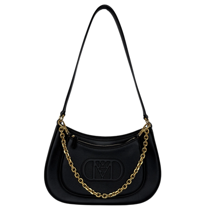 MCM Mode Travia mittelgroße Schultertasche Leder schwarz / neuwertig Louis Vuitton