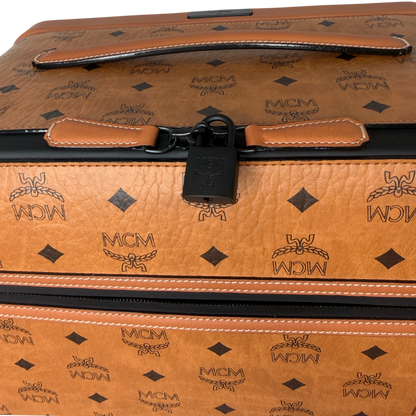 MCM Ottomar Cabin Trolley Visetos Cognac Handgepäck Koffer Neu MCM