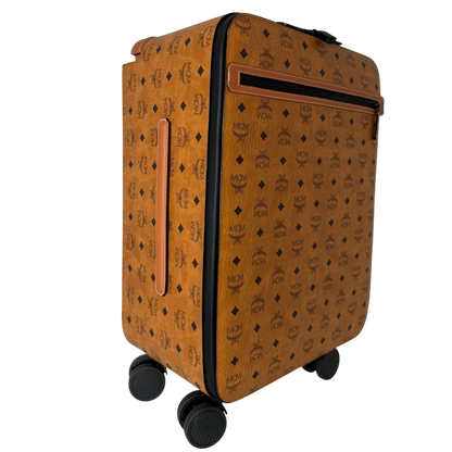 MCM Ottomar Cabin Trolley Visetos Cognac Handgepäck Koffer Neu MCM