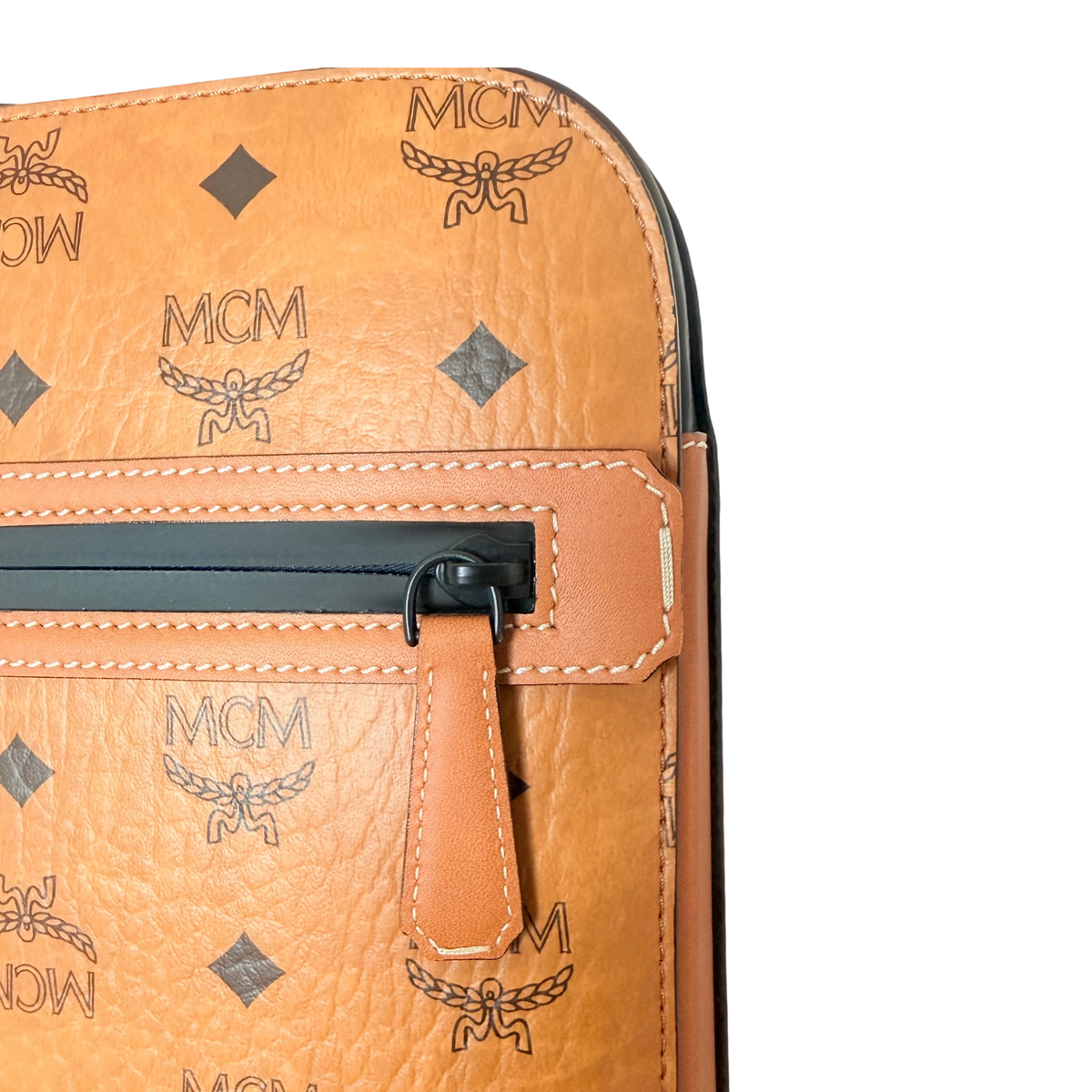 MCM Ottomar Cabin Trolley Visetos Cognac Handgepäck Koffer Neu MCM