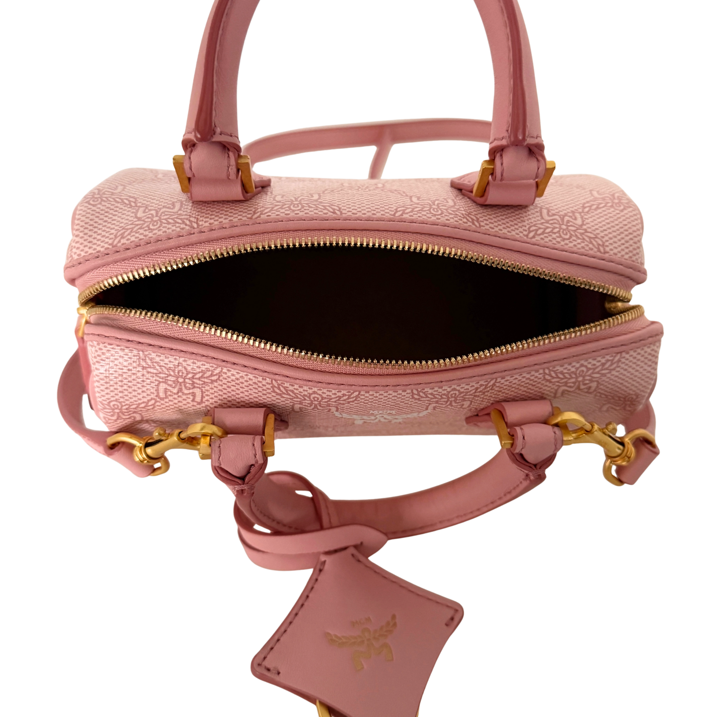 MCM Ella Boston Bag Mini Rosa / neuwertig MCM