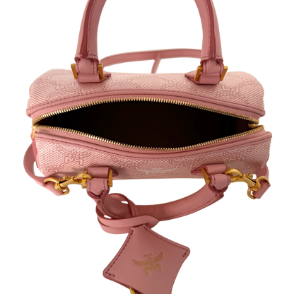 MCM Ella Boston Bag Mini Rosa / neuwertig MCM