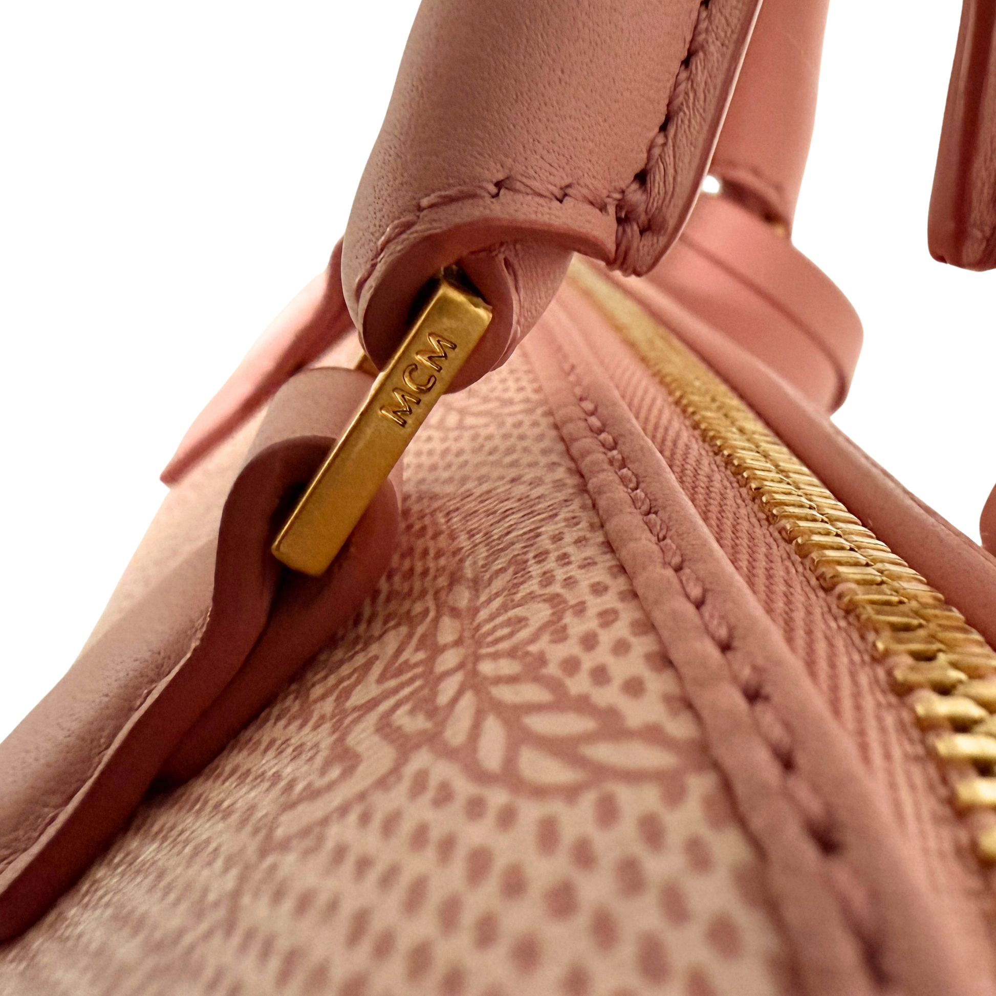 MCM Ella Boston Bag Mini Rosa / neuwertig MCM