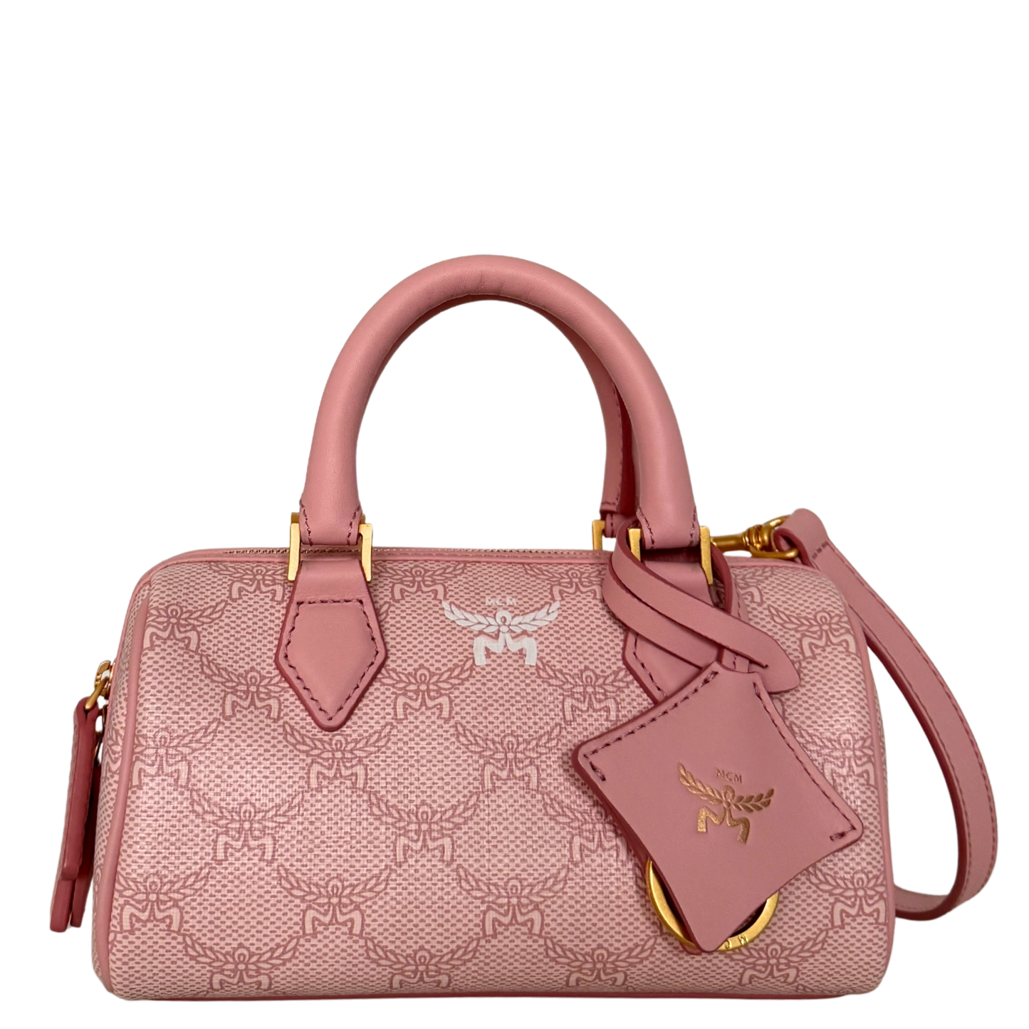 MCM Ella Boston Bag Mini Rosa / neuwertig MCM