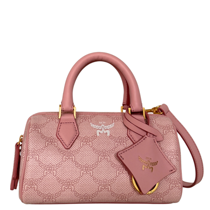 MCM Ella Boston Bag Mini Rosa / neuwertig MCM