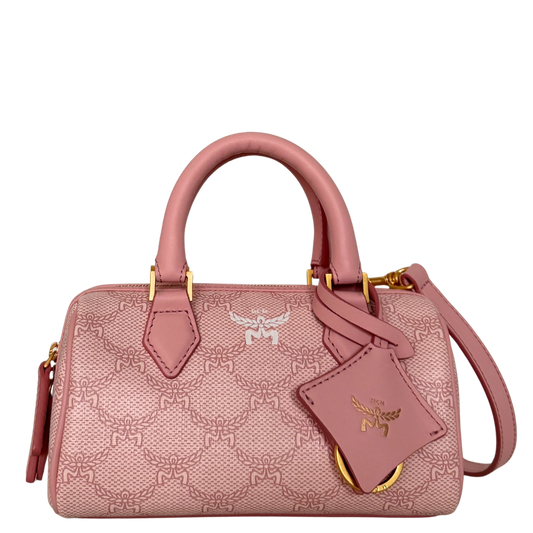 MCM Ella Boston Bag Mini Rosa / neuwertig MCM